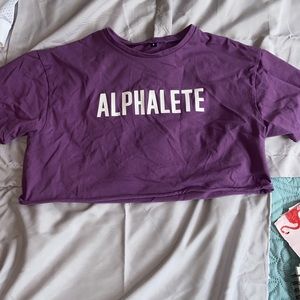 Alphalete crop tee